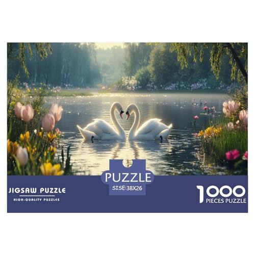 Schwan Puzzles 1000 Teile Schwer Puzzle Spielzeug Pädagogisches Spiel Impossible Herausforderungsspielzeug Für Erwachsene Und Kinder Ab 12 Jahren 38x26cm/1000pcs Schwan Puzzles 1000 Teile Schwer Puzzle Spielzeug Pädagogisches Spiel Impossible Herausforderungsspielzeug Für Erwachsene Und Kinder Ab 12 Jahren 38x26cm/1000pcs von JLZBXCUER