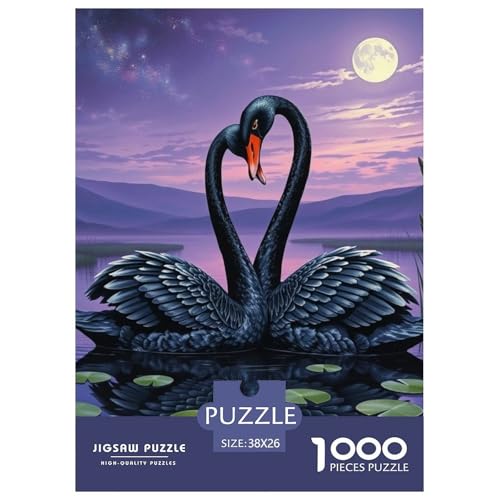 Schwan Puzzles 1000-teilige Schwer Puzzle Spielzeug Lernspiel Impossible Tier Herausforderungsspielzeug Für Erwachsene Und Kinder in Bewährter 38x26cm/1000pcs Schwan Puzzles 1000-teilige Schwer Puzzle Spielzeug Lernspiel Impossible Tier Herausforderungsspielzeug Für Erwachsene Und Kinder in Bewährter 38x26cm/1000pcs von JLZBXCUER