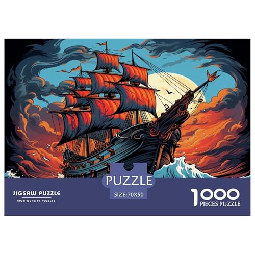 Segelbootschiff Puzzles 1000 Teile Schwer Puzzle Spielzeug Pädagogisches Spiel Impossible Herausforderung Spielzeug Für Erwachsene Und Kinder Ab 12 Jahren 70x50cm/1000pcs Segelbootschiff Puzzles 1000 Teile Schwer Puzzle Spielzeug Pädagogisches Spiel Impossible Herausforderung Spielzeug Für Erwachsene Und Kinder Ab 12 Jahren 70x50cm/1000pcs von JLZBXCUER
