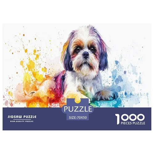 Shih Tzu Puzzle 1000-teilige Schwer Puzzle Spielzeug Pädagogisches Spiel Impossible Herausforderung Spielzeug Für Erwachsene Und Kinder Ab 14 Jahren 70x50cm/1000pcs Shih Tzu Puzzle 1000-teilige Schwer Puzzle Spielzeug Pädagogisches Spiel Impossible Herausforderung Spielzeug Für Erwachsene Und Kinder Ab 14 Jahren 70x50cm/1000pcs von JLZBXCUER