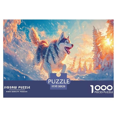 Sibirischer Husky Puzzle 1000 Teile Schwer Puzzle Spielzeug Lernspiel Impossible Herausforderung Spielzeug Für Erwachsene Und Kinder in Bewährter 38x26cm/1000pcs Sibirischer Husky Puzzle 1000 Teile Schwer Puzzle Spielzeug Lernspiel Impossible Herausforderung Spielzeug Für Erwachsene Und Kinder in Bewährter 38x26cm/1000pcs von JLZBXCUER