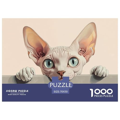 Sphinx Katze Puzzles 1000 Teile Schwer Puzzle Spielzeug Lernspiel Impossible Herausforderung Spielzeug Für Erwachsene Und Kinder in Bewährter 70x50cm/1000pcs Sphinx Katze Puzzles 1000 Teile Schwer Puzzle Spielzeug Lernspiel Impossible Herausforderung Spielzeug Für Erwachsene Und Kinder in Bewährter 70x50cm/1000pcs von JLZBXCUER