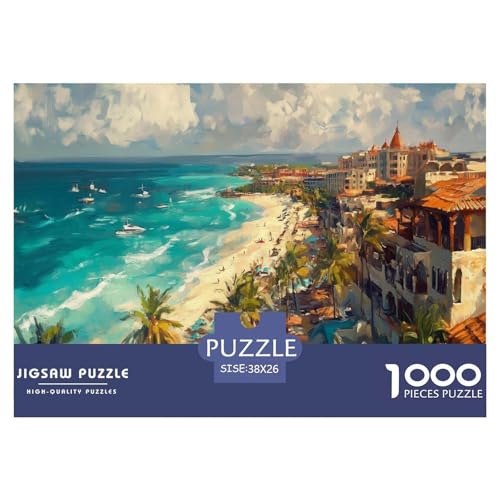 Strand Puzzles 1000 Teile Schwer Puzzle Spielzeug Lernspiel Impossible Herausforderungsspielzeug Für Erwachsene Und Kinder in Bewährter 38x26cm/1000pcs Strand Puzzles 1000 Teile Schwer Puzzle Spielzeug Lernspiel Impossible Herausforderungsspielzeug Für Erwachsene Und Kinder in Bewährter 38x26cm/1000pcs von JLZBXCUER