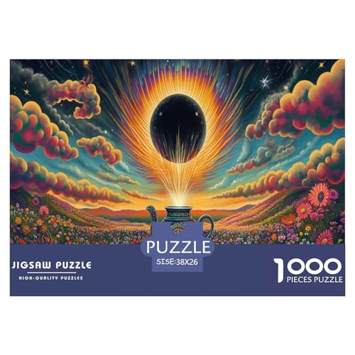 Teekanne Puzzle 1000 Teile Schwer Puzzle Spielzeug Pädagogisches Spiel Impossible Abbildung Herausforderung Spielzeug Für Erwachsene Und Kinder Ab 14 Jahren 38x26cm/1000pcs von JLZBXCUER