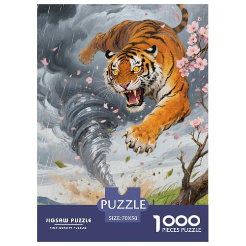 Tiger Puzzle 1000 Teile Schwer Puzzle Spielzeug Lernspiel Impossible Herausforderungsspielzeug Für Erwachsene Und Kinder Ab 12 Jahren 70x50cm/1000pcs Tiger Puzzle 1000 Teile Schwer Puzzle Spielzeug Lernspiel Impossible Herausforderungsspielzeug Für Erwachsene Und Kinder Ab 12 Jahren 70x50cm/1000pcs von JLZBXCUER