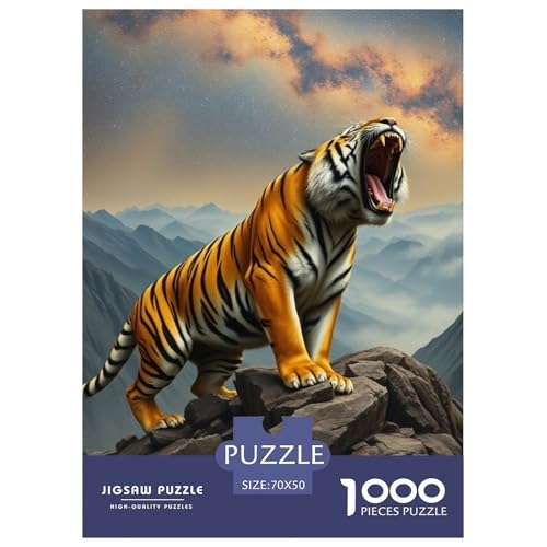 Tiger Puzzle 1000 Teile Schwer Puzzle Spielzeug Lernspiel Impossible Tier Herausforderung Spielzeug Für Erwachsene Kinder 70x50cm/1000pcs Tiger Puzzle 1000 Teile Schwer Puzzle Spielzeug Lernspiel Impossible Tier Herausforderung Spielzeug Für Erwachsene Kinder 70x50cm/1000pcs von JLZBXCUER