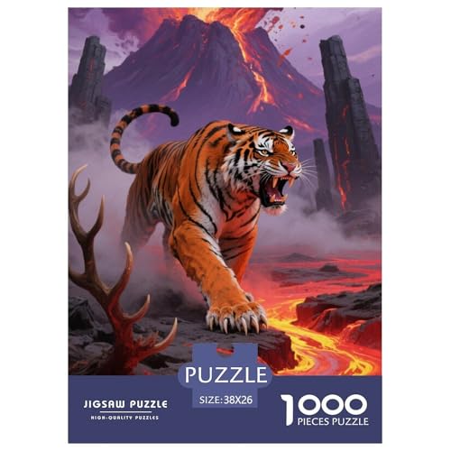 Tiger Puzzle 1000-teilige Schwer Puzzle Spielzeug Lernspiel Impossible Herausforderungsspielzeug Für Erwachsene Und Kinder in Bewährter 38x26cm/1000pcs Tiger Puzzle 1000-teilige Schwer Puzzle Spielzeug Lernspiel Impossible Herausforderungsspielzeug Für Erwachsene Und Kinder in Bewährter 38x26cm/1000pcs von JLZBXCUER