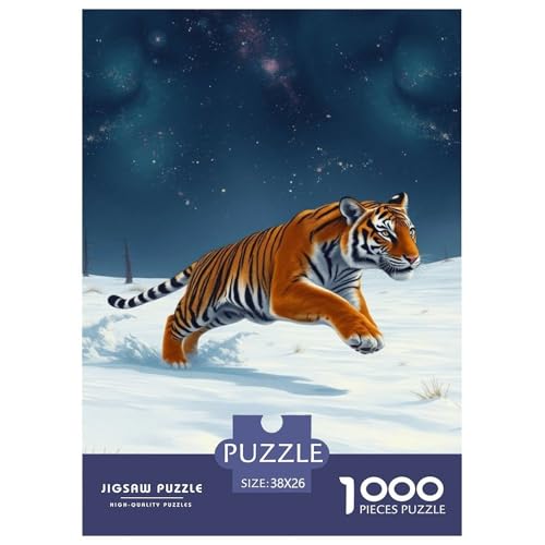 Tiger Puzzle 1000-teilige Schwer Puzzle Spielzeug Lernspiel Impossible Tier Herausforderung Spielzeug Für Erwachsene Kinder 38x26cm/1000pcs Tiger Puzzle 1000-teilige Schwer Puzzle Spielzeug Lernspiel Impossible Tier Herausforderung Spielzeug Für Erwachsene Kinder 38x26cm/1000pcs von JLZBXCUER
