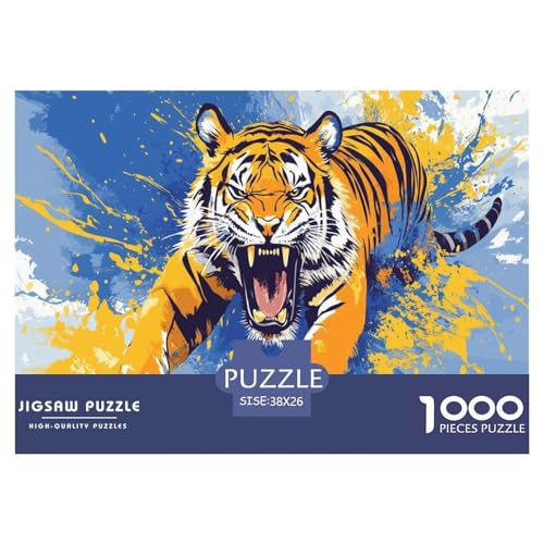 Tiger Puzzle 1000-teilige Schwer Puzzle Spielzeug Pädagogisches Spiel Impossible künstlerischer Stil Herausforderung Spielzeug Für Erwachsene Und Kinder in Bewährter 38x26cm/1000pcs Tiger Puzzle 1000-teilige Schwer Puzzle Spielzeug Pädagogisches Spiel Impossible künstlerischer Stil Herausforderung Spielzeug Für Erwachsene Und Kinder in Bewährter 38x26cm/1000pcs von JLZBXCUER