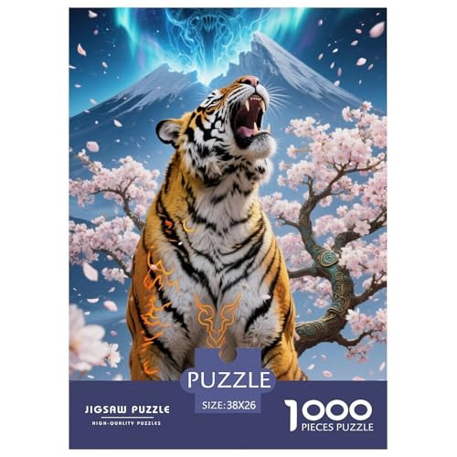 Tiger Puzzles 1000 Teile Schwer Puzzle Spielzeug Lernspiel Impossible Herausforderungsspielzeug Für Erwachsene Und Kinder Ab 12 Jahren 38x26cm/1000pcs Tiger Puzzles 1000 Teile Schwer Puzzle Spielzeug Lernspiel Impossible Herausforderungsspielzeug Für Erwachsene Und Kinder Ab 12 Jahren 38x26cm/1000pcs von JLZBXCUER
