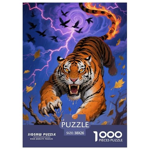 Tiger Puzzles 1000 Teile Schwer Puzzle Spielzeug Lernspiel Impossible Herausforderungsspielzeug Für Erwachsene Und Kinder Ab 14 Jahren 38x26cm/1000pcs Tiger Puzzles 1000 Teile Schwer Puzzle Spielzeug Lernspiel Impossible Herausforderungsspielzeug Für Erwachsene Und Kinder Ab 14 Jahren 38x26cm/1000pcs von JLZBXCUER