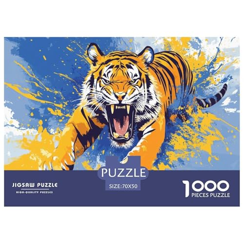 Tiger Puzzles 1000 Teile Schwer Puzzle Spielzeug Lernspiel Impossible künstlerischer Stil Herausforderung Spielzeug Für Erwachsene Und Kinder Ab 14 Jahren 70x50cm/1000pcs Tiger Puzzles 1000 Teile Schwer Puzzle Spielzeug Lernspiel Impossible künstlerischer Stil Herausforderung Spielzeug Für Erwachsene Und Kinder Ab 14 Jahren 70x50cm/1000pcs von JLZBXCUER