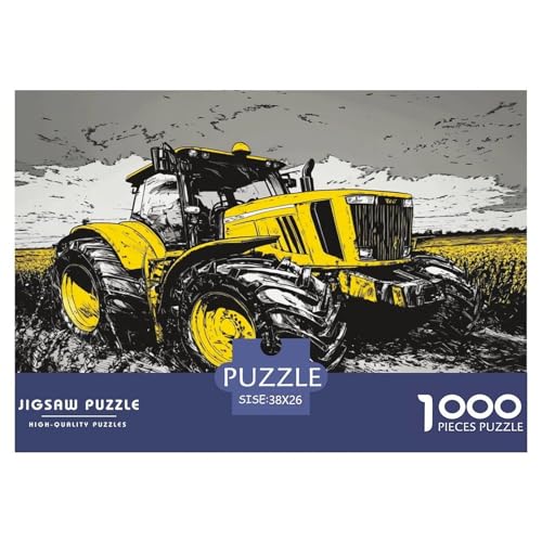 Traktor Puzzles 1000 Teile Schwer Puzzle Spielzeug Lernspiel Impossible Herausforderungsspielzeug Für Erwachsene Kinder 38x26cm/1000pcs von JLZBXCUER