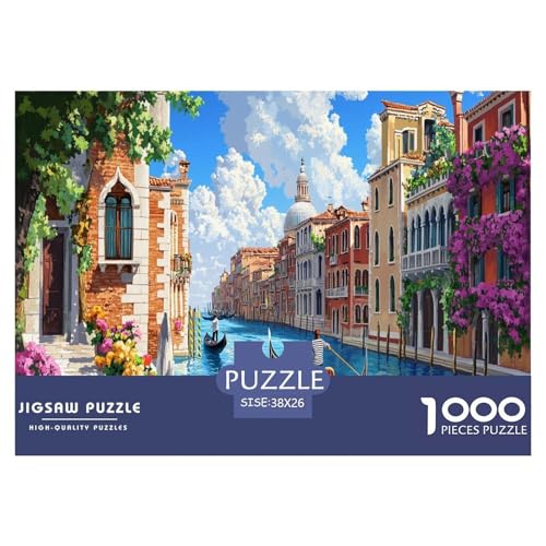 Venedig Wasserstadt Puzzle 1000 Teile Schwer Puzzle Spielzeug Pädagogisches Spiel Impossible Kanal Herausforderungsspielzeug Für Erwachsene Und Kinder Ab 14 Jahren 38x26cm/1000pcs Venedig Wasserstadt Puzzle 1000 Teile Schwer Puzzle Spielzeug Pädagogisches Spiel Impossible Kanal Herausforderungsspielzeug Für Erwachsene Und Kinder Ab 14 Jahren 38x26cm/1000pcs von JLZBXCUER