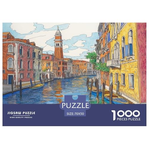 Venedig Wasserstadt Puzzle 1000-teilige Schwer Puzzle Spielzeug Lernspiel Impossible Herausforderungsspielzeug Für Erwachsene Und Kinder Ab 12 Jahren 70x50cm/1000pcs Venedig Wasserstadt Puzzle 1000-teilige Schwer Puzzle Spielzeug Lernspiel Impossible Herausforderungsspielzeug Für Erwachsene Und Kinder Ab 12 Jahren 70x50cm/1000pcs von JLZBXCUER