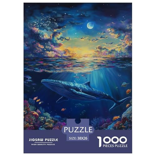 Wal Puzzle 1000 Teile Schwer Puzzle Spielzeug Lernspiel Impossible Herausforderung Spielzeug Für Erwachsene Kinder 38x26cm/1000pcs Wal Puzzle 1000 Teile Schwer Puzzle Spielzeug Lernspiel Impossible Herausforderung Spielzeug Für Erwachsene Kinder 38x26cm/1000pcs von JLZBXCUER