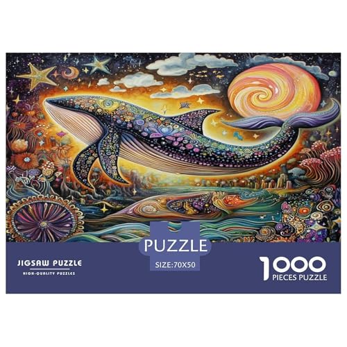 Wal Puzzle 1000 Teile Schwer Puzzle Spielzeug Lernspiel Impossible Herausforderungsspielzeug Für Erwachsene Und Kinder Ab 14 Jahren 70x50cm/1000pcs Wal Puzzle 1000 Teile Schwer Puzzle Spielzeug Lernspiel Impossible Herausforderungsspielzeug Für Erwachsene Und Kinder Ab 14 Jahren 70x50cm/1000pcs von JLZBXCUER