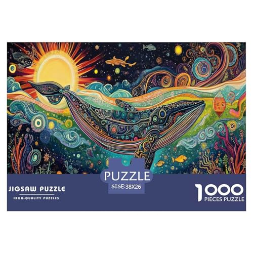 Wal Puzzle 1000-teilige Schwer Puzzle Spielzeug Pädagogisches Spiel Impossible Träumiger Stil Herausforderungsspielzeug Für Erwachsene Kinder 38x26cm/1000pcs Wal Puzzle 1000-teilige Schwer Puzzle Spielzeug Pädagogisches Spiel Impossible Träumiger Stil Herausforderungsspielzeug Für Erwachsene Kinder 38x26cm/1000pcs von JLZBXCUER