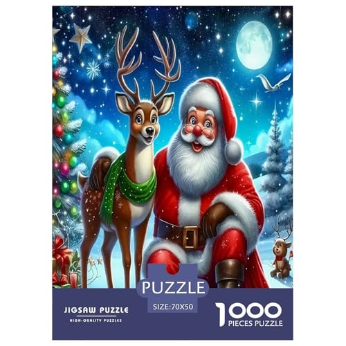 Weihnachtsmann Puzzle 1000 Teile Schwer Puzzle Spielzeug Lernspiel Impossible Herausforderungsspielzeug Für Erwachsene Und Kinder Ab 14 Jahren 70x50cm/1000pcs Weihnachtsmann Puzzle 1000 Teile Schwer Puzzle Spielzeug Lernspiel Impossible Herausforderungsspielzeug Für Erwachsene Und Kinder Ab 14 Jahren 70x50cm/1000pcs von JLZBXCUER