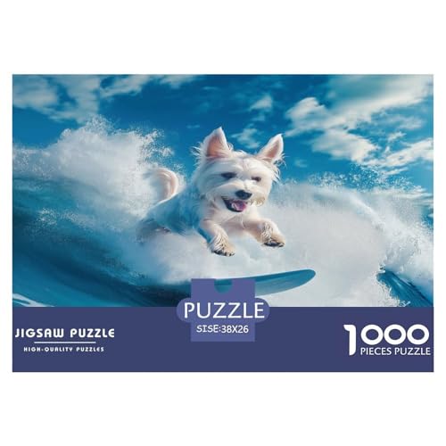 West Highland Weißer Terrier Puzzle 1000-teilige Schwer Puzzle Spielzeug Lernspiel Impossible Herausforderungsspielzeug Für Erwachsene Und Kinder Ab 14 Jahren 38x26cm/1000pcs West Highland Weißer Terrier Puzzle 1000-teilige Schwer Puzzle Spielzeug Lernspiel Impossible Herausforderungsspielzeug Für Erwachsene Und Kinder Ab 14 Jahren 38x26cm/1000pcs von JLZBXCUER