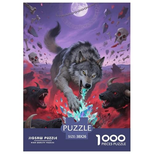 Wolf Puzzle 1000 Teile Schwer Puzzle Spielzeug Lernspiel Impossible Herausforderung Spielzeug Für Erwachsene Kinder 38x26cm/1000pcs Wolf Puzzle 1000 Teile Schwer Puzzle Spielzeug Lernspiel Impossible Herausforderung Spielzeug Für Erwachsene Kinder 38x26cm/1000pcs von JLZBXCUER