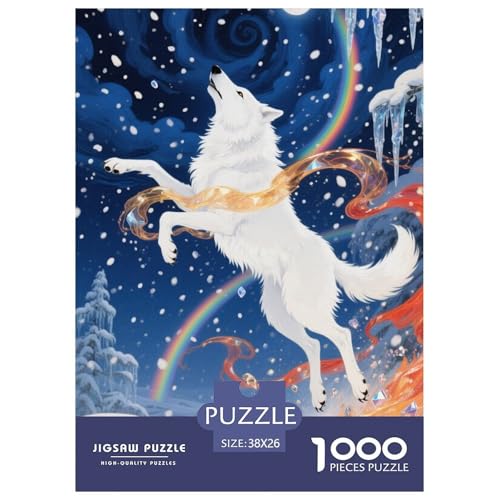 Wolf Puzzle 1000 Teile Schwer Puzzle Spielzeug Lernspiel Impossible Herausforderung Spielzeug Für Erwachsene Kinder 38x26cm/1000pcs Wolf Puzzle 1000 Teile Schwer Puzzle Spielzeug Lernspiel Impossible Herausforderung Spielzeug Für Erwachsene Kinder 38x26cm/1000pcs von JLZBXCUER