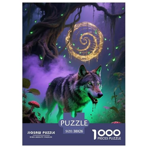 Wolf Puzzle 1000 Teile Schwer Puzzle Spielzeug Lernspiel Impossible Herausforderung Spielzeug Für Erwachsene Kinder 38x26cm/1000pcs Wolf Puzzle 1000 Teile Schwer Puzzle Spielzeug Lernspiel Impossible Herausforderung Spielzeug Für Erwachsene Kinder 38x26cm/1000pcs von JLZBXCUER