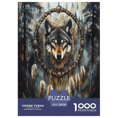 Wolf Puzzle 1000 Teile Schwer Puzzle Spielzeug Lernspiel Impossible Herausforderung Spielzeug Für Erwachsene Kinder 38x26cm/1000pcs Wolf Puzzle 1000 Teile Schwer Puzzle Spielzeug Lernspiel Impossible Herausforderung Spielzeug Für Erwachsene Kinder 38x26cm/1000pcs von JLZBXCUER