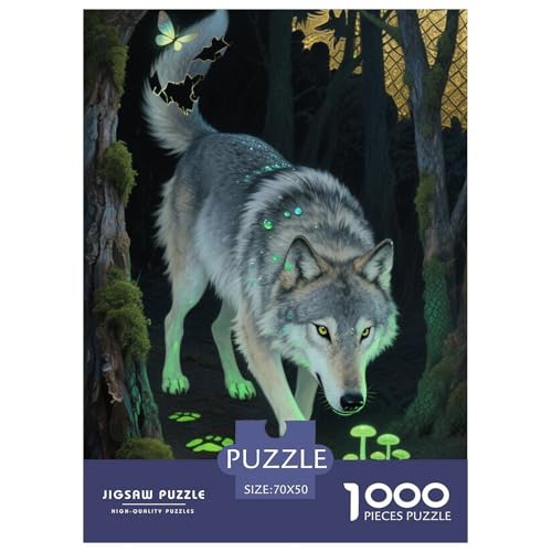 Wolf Puzzle 1000 Teile Schwer Puzzle Spielzeug Lernspiel Impossible Herausforderung Spielzeug Für Erwachsene Kinder 70x50cm/1000pcs Wolf Puzzle 1000 Teile Schwer Puzzle Spielzeug Lernspiel Impossible Herausforderung Spielzeug Für Erwachsene Kinder 70x50cm/1000pcs von JLZBXCUER