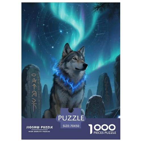 Wolf Puzzle 1000 Teile Schwer Puzzle Spielzeug Lernspiel Impossible Herausforderungsspielzeug Für Erwachsene Und Kinder Ab 12 Jahren 70x50cm/1000pcs Wolf Puzzle 1000 Teile Schwer Puzzle Spielzeug Lernspiel Impossible Herausforderungsspielzeug Für Erwachsene Und Kinder Ab 12 Jahren 70x50cm/1000pcs von JLZBXCUER