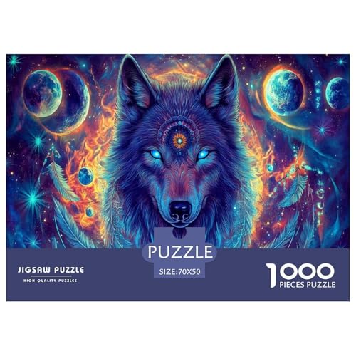 Wolf Puzzle 1000 Teile Schwer Puzzle Spielzeug Lernspiel Impossible Wildtiere Herausforderung Spielzeug Für Erwachsene Und Kinder Ab 14 Jahren 70x50cm/1000pcs Wolf Puzzle 1000 Teile Schwer Puzzle Spielzeug Lernspiel Impossible Wildtiere Herausforderung Spielzeug Für Erwachsene Und Kinder Ab 14 Jahren 70x50cm/1000pcs von JLZBXCUER