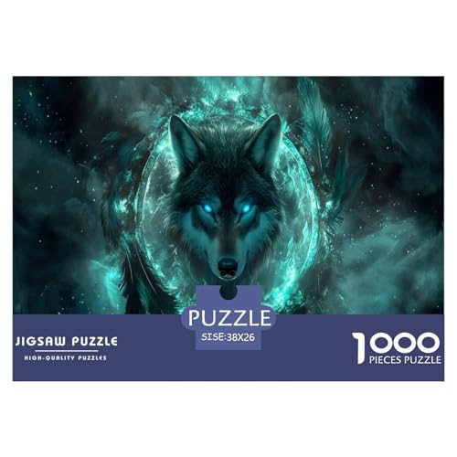 Wolf Puzzle 1000 Teile Schwer Puzzle Spielzeug Pädagogisches Spiel Impossible Herausforderung Spielzeug Für Erwachsene Und Kinder Ab 12 Jahren 38x26cm/1000pcs Wolf Puzzle 1000 Teile Schwer Puzzle Spielzeug Pädagogisches Spiel Impossible Herausforderung Spielzeug Für Erwachsene Und Kinder Ab 12 Jahren 38x26cm/1000pcs von JLZBXCUER