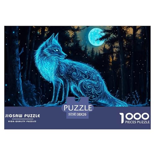 Wolf Puzzle 1000 Teile Schwer Puzzle Spielzeug Pädagogisches Spiel Impossible Herausforderungsspielzeug Für Erwachsene Und Kinder Ab 14 Jahren 38x26cm/1000pcs Wolf Puzzle 1000 Teile Schwer Puzzle Spielzeug Pädagogisches Spiel Impossible Herausforderungsspielzeug Für Erwachsene Und Kinder Ab 14 Jahren 38x26cm/1000pcs von JLZBXCUER