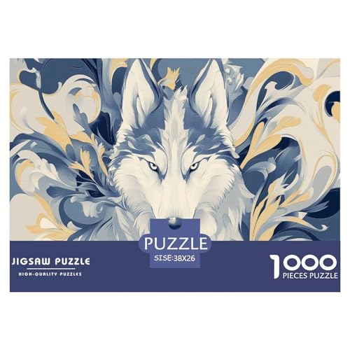 Wolf Puzzle 1000 Teile Schwer Puzzle Spielzeug Pädagogisches Spiel Impossible Herausforderungsspielzeug Für Erwachsene Und Kinder Ab 14 Jahren 38x26cm/1000pcs Wolf Puzzle 1000 Teile Schwer Puzzle Spielzeug Pädagogisches Spiel Impossible Herausforderungsspielzeug Für Erwachsene Und Kinder Ab 14 Jahren 38x26cm/1000pcs von JLZBXCUER