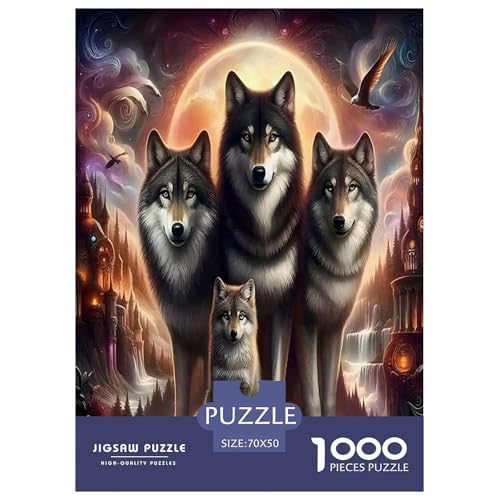 Wolf Puzzle 1000-teilige Schwer Puzzle Spielzeug Lernspiel Impossible Herausforderung Spielzeug Für Erwachsene Kinder 70x50cm/1000pcs Wolf Puzzle 1000-teilige Schwer Puzzle Spielzeug Lernspiel Impossible Herausforderung Spielzeug Für Erwachsene Kinder 70x50cm/1000pcs von JLZBXCUER