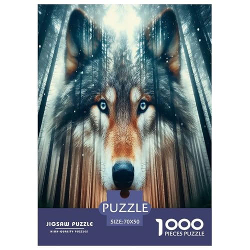 Wolf Puzzle 1000-teilige Schwer Puzzle Spielzeug Lernspiel Impossible Herausforderungsspielzeug Für Erwachsene Kinder 70x50cm/1000pcs Wolf Puzzle 1000-teilige Schwer Puzzle Spielzeug Lernspiel Impossible Herausforderungsspielzeug Für Erwachsene Kinder 70x50cm/1000pcs von JLZBXCUER