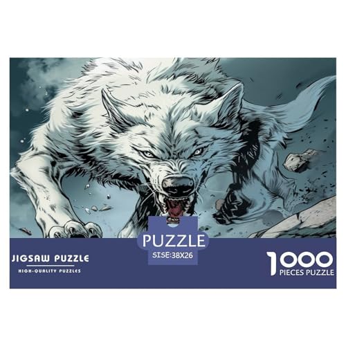 Wolf Puzzle 1000-teilige Schwer Puzzle Spielzeug Lernspiel Impossible Herausforderungsspielzeug Für Erwachsene Und Kinder Ab 12 Jahren 38x26cm/1000pcs Wolf Puzzle 1000-teilige Schwer Puzzle Spielzeug Lernspiel Impossible Herausforderungsspielzeug Für Erwachsene Und Kinder Ab 12 Jahren 38x26cm/1000pcs von JLZBXCUER