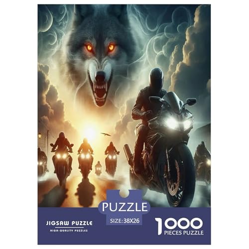 Wolf Puzzle 1000-teilige Schwer Puzzle Spielzeug Lernspiel Impossible Herausforderungsspielzeug Für Erwachsene Und Kinder Ab 12 Jahren 38x26cm/1000pcs Wolf Puzzle 1000-teilige Schwer Puzzle Spielzeug Lernspiel Impossible Herausforderungsspielzeug Für Erwachsene Und Kinder Ab 12 Jahren 38x26cm/1000pcs von JLZBXCUER