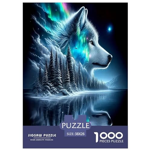 Wolf Puzzle 1000-teilige Schwer Puzzle Spielzeug Lernspiel Impossible Herausforderungsspielzeug Für Erwachsene Und Kinder Ab 14 Jahren 38x26cm/1000pcs Wolf Puzzle 1000-teilige Schwer Puzzle Spielzeug Lernspiel Impossible Herausforderungsspielzeug Für Erwachsene Und Kinder Ab 14 Jahren 38x26cm/1000pcs von JLZBXCUER