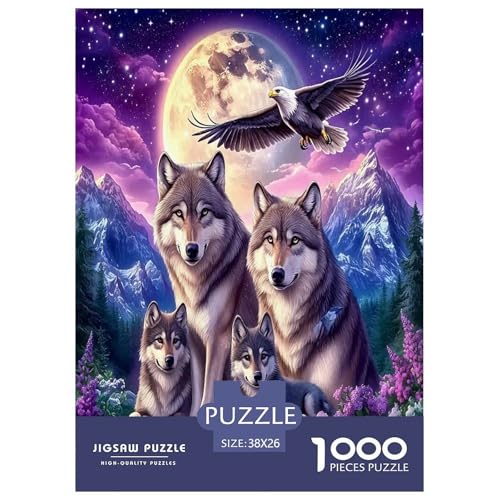 Wolf Puzzles 1000 Teile Schwer Puzzle Spielzeug Lernspiel Impossible Herausforderung Spielzeug Für Erwachsene Kinder 38x26cm/1000pcs Wolf Puzzles 1000 Teile Schwer Puzzle Spielzeug Lernspiel Impossible Herausforderung Spielzeug Für Erwachsene Kinder 38x26cm/1000pcs von JLZBXCUER