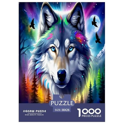 Wolf Puzzles 1000 Teile Schwer Puzzle Spielzeug Lernspiel Impossible Herausforderungsspielzeug Für Erwachsene Kinder 38x26cm/1000pcs Wolf Puzzles 1000 Teile Schwer Puzzle Spielzeug Lernspiel Impossible Herausforderungsspielzeug Für Erwachsene Kinder 38x26cm/1000pcs von JLZBXCUER