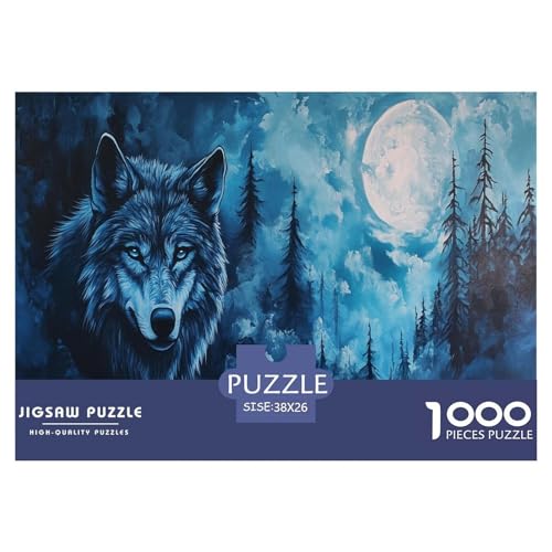 Wolf Puzzles 1000 Teile Schwer Puzzle Spielzeug Lernspiel Impossible Herausforderungsspielzeug Für Erwachsene Und Kinder Ab 12 Jahren 38x26cm/1000pcs Wolf Puzzles 1000 Teile Schwer Puzzle Spielzeug Lernspiel Impossible Herausforderungsspielzeug Für Erwachsene Und Kinder Ab 12 Jahren 38x26cm/1000pcs von JLZBXCUER