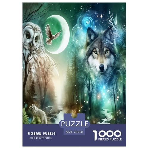 Wolf Puzzles 1000 Teile Schwer Puzzle Spielzeug Lernspiel Impossible Herausforderungsspielzeug Für Erwachsene Und Kinder Ab 14 Jahren 70x50cm/1000pcs Wolf Puzzles 1000 Teile Schwer Puzzle Spielzeug Lernspiel Impossible Herausforderungsspielzeug Für Erwachsene Und Kinder Ab 14 Jahren 70x50cm/1000pcs von JLZBXCUER