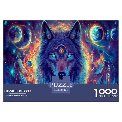 Wolf Puzzles 1000 Teile Schwer Puzzle Spielzeug Lernspiel Impossible Wildtiere Herausforderung Spielzeug Für Erwachsene Kinder 38x26cm/1000pcs Wolf Puzzles 1000 Teile Schwer Puzzle Spielzeug Lernspiel Impossible Wildtiere Herausforderung Spielzeug Für Erwachsene Kinder 38x26cm/1000pcs von JLZBXCUER