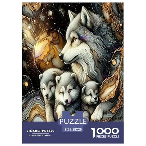 Wolf Puzzles 1000 Teile Schwer Puzzle Spielzeug Pädagogisches Spiel Impossible Herausforderungsspielzeug Für Erwachsene Kinder 38x26cm/1000pcs Wolf Puzzles 1000 Teile Schwer Puzzle Spielzeug Pädagogisches Spiel Impossible Herausforderungsspielzeug Für Erwachsene Kinder 38x26cm/1000pcs von JLZBXCUER