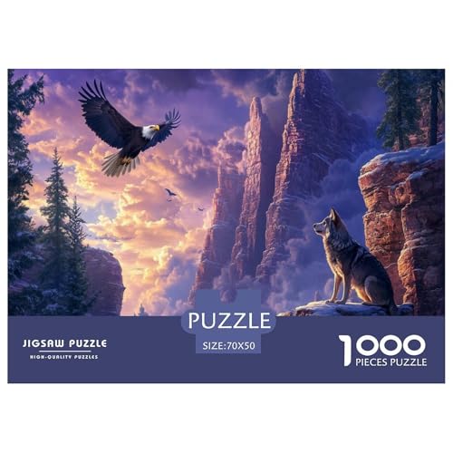 Wolf Puzzles 1000 Teile Schwer Puzzle Spielzeug Pädagogisches Spiel Impossible Herausforderungsspielzeug Für Erwachsene Und Kinder Ab 12 Jahren 70x50cm/1000pcs Wolf Puzzles 1000 Teile Schwer Puzzle Spielzeug Pädagogisches Spiel Impossible Herausforderungsspielzeug Für Erwachsene Und Kinder Ab 12 Jahren 70x50cm/1000pcs von JLZBXCUER