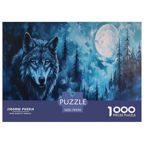 Wolf Puzzles 1000 Teile Schwer Puzzle Spielzeug Pädagogisches Spiel Impossible Herausforderungsspielzeug Für Erwachsene Und Kinder in Bewährter 70x50cm/1000pcs Wolf Puzzles 1000 Teile Schwer Puzzle Spielzeug Pädagogisches Spiel Impossible Herausforderungsspielzeug Für Erwachsene Und Kinder in Bewährter 70x50cm/1000pcs von JLZBXCUER
