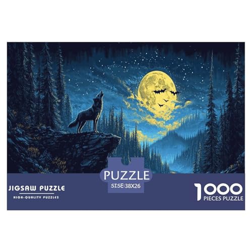 Wolf Puzzles 1000-teilige Schwer Puzzle Spielzeug Lernspiel Impossible Wildtiere Herausforderungsspielzeug Für Erwachsene Und Kinder in Bewährter 38x26cm/1000pcs Wolf Puzzles 1000-teilige Schwer Puzzle Spielzeug Lernspiel Impossible Wildtiere Herausforderungsspielzeug Für Erwachsene Und Kinder in Bewährter 38x26cm/1000pcs von JLZBXCUER