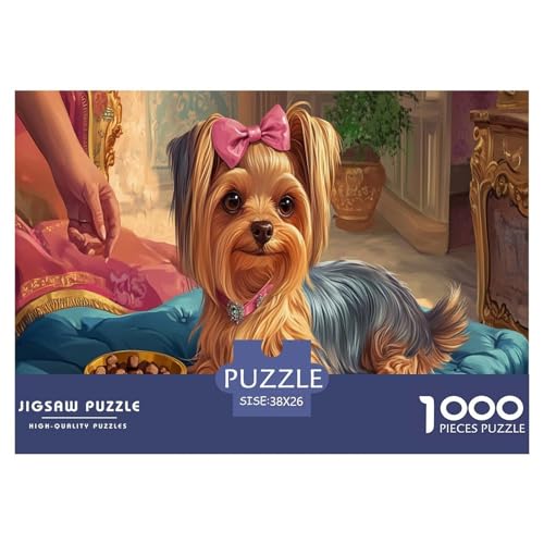 Yorkshire Terrier Puzzle 1000-teilige Schwer Puzzle Spielzeug Lernspiel Impossible Herausforderungsspielzeug Für Erwachsene Kinder 38x26cm/1000pcs Yorkshire Terrier Puzzle 1000-teilige Schwer Puzzle Spielzeug Lernspiel Impossible Herausforderungsspielzeug Für Erwachsene Kinder 38x26cm/1000pcs von JLZBXCUER