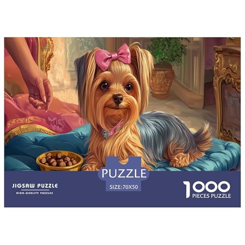 Yorkshire Terrier Puzzles 1000-teilige Schwer Puzzle Spielzeug Lernspiel Impossible Herausforderungsspielzeug Für Erwachsene Und Kinder in Bewährter 70x50cm/1000pcs Yorkshire Terrier Puzzles 1000-teilige Schwer Puzzle Spielzeug Lernspiel Impossible Herausforderungsspielzeug Für Erwachsene Und Kinder in Bewährter 70x50cm/1000pcs von JLZBXCUER